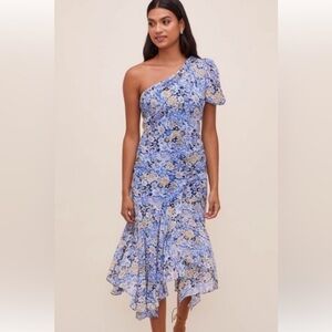NWT ASTR Floral One-Shoulder Dress